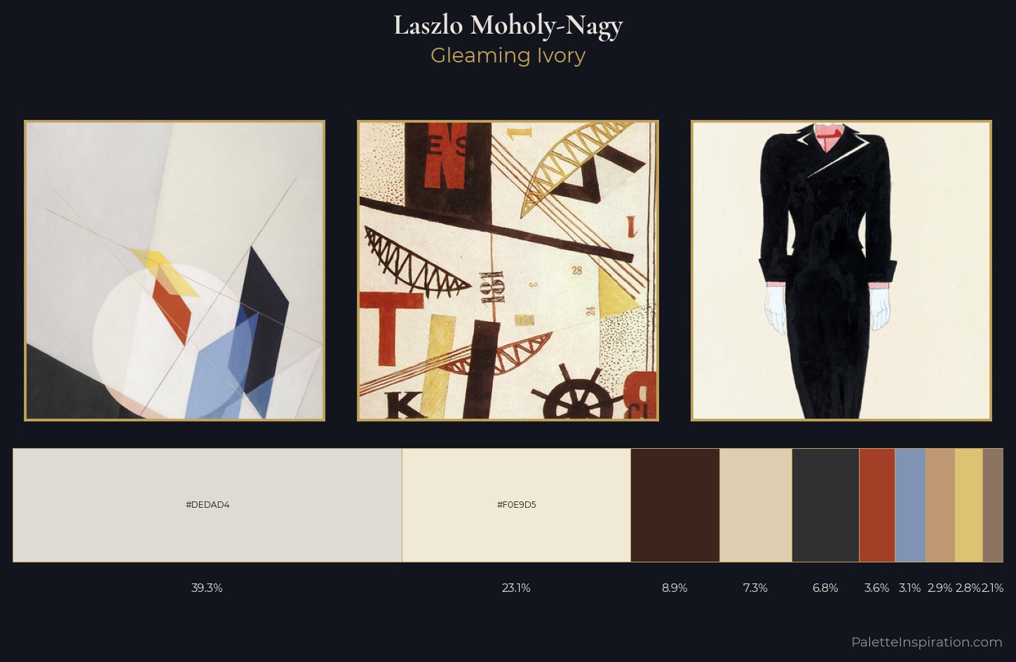 Laszlo Moholy-Nagy Palette 3 — Gleaming Ivory