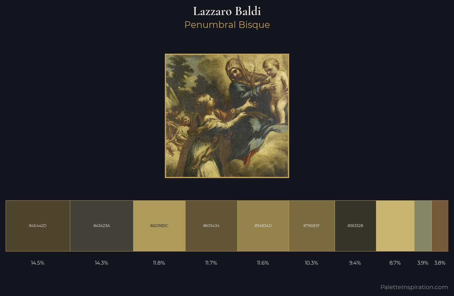 Lazzaro Baldi Palette 1 — Penumbral Bisque