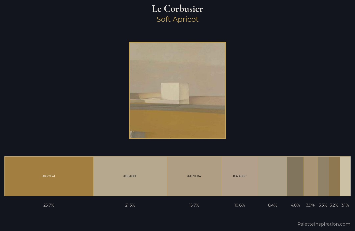 Le Corbusier Palette 1 — Soft Apricot