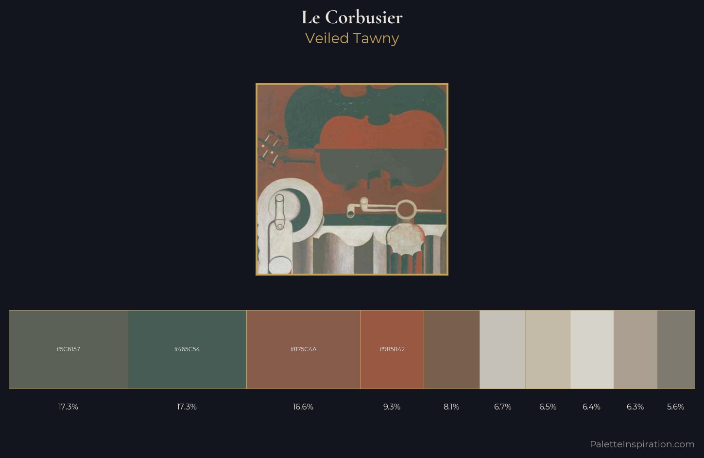 Le Corbusier Palette 4 — Veiled Tawny