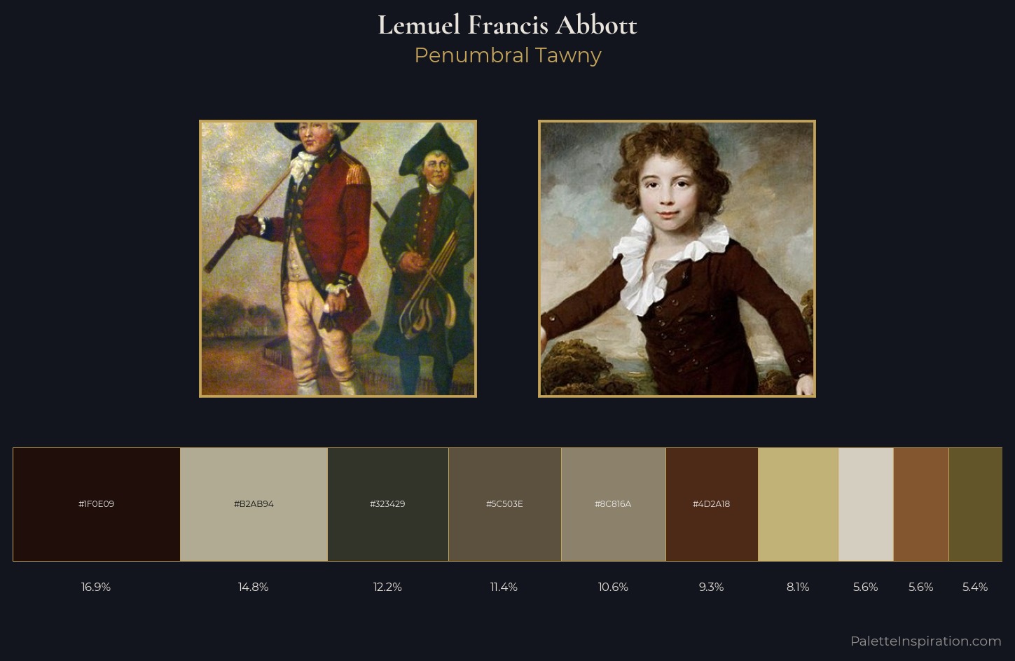Lemuel Francis Abbott Palette 5 — Penumbral Tawny