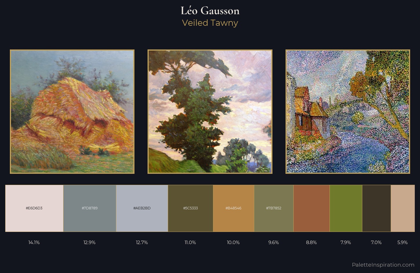 Léo Gausson Palette 1 — Veiled Tawny