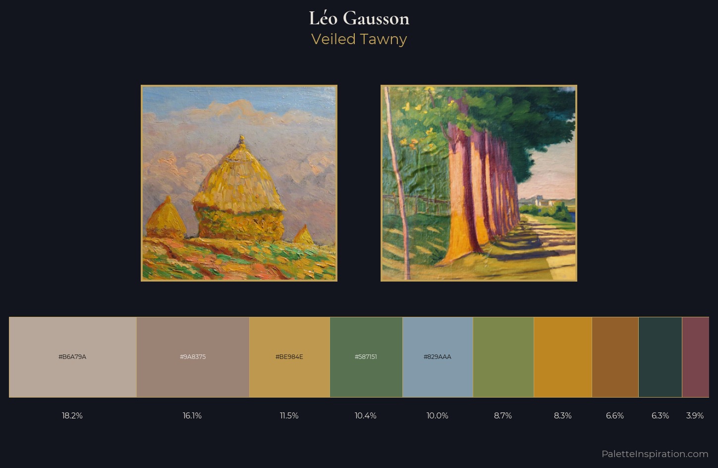 Léo Gausson Palette 5 — Veiled Tawny