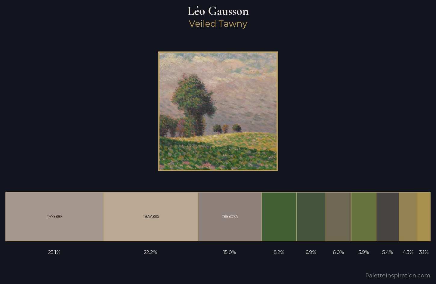 Léo Gausson Palette 6 — Veiled Tawny