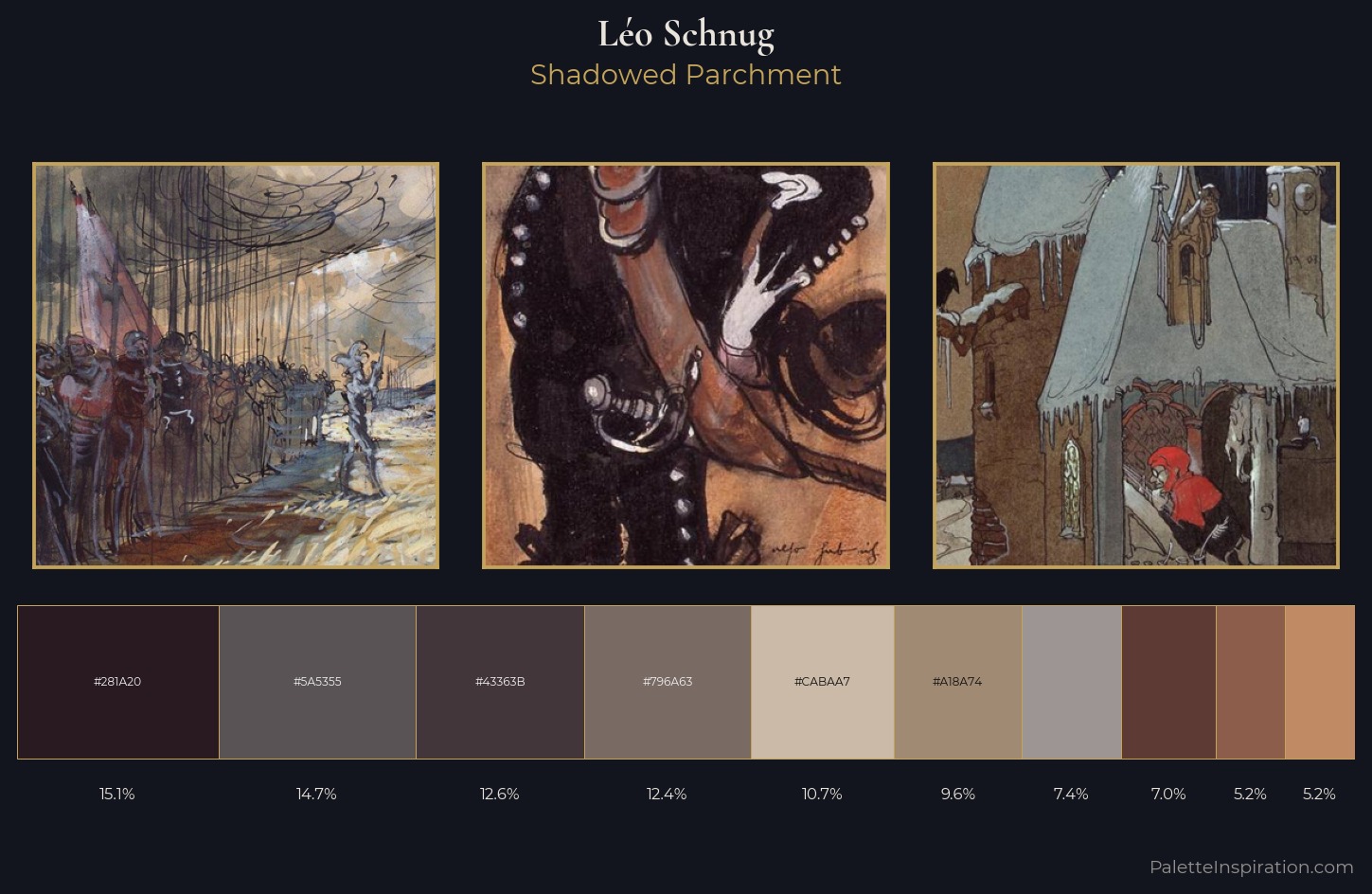 Léo Schnug Palette 4 — Shadowed Parchment
