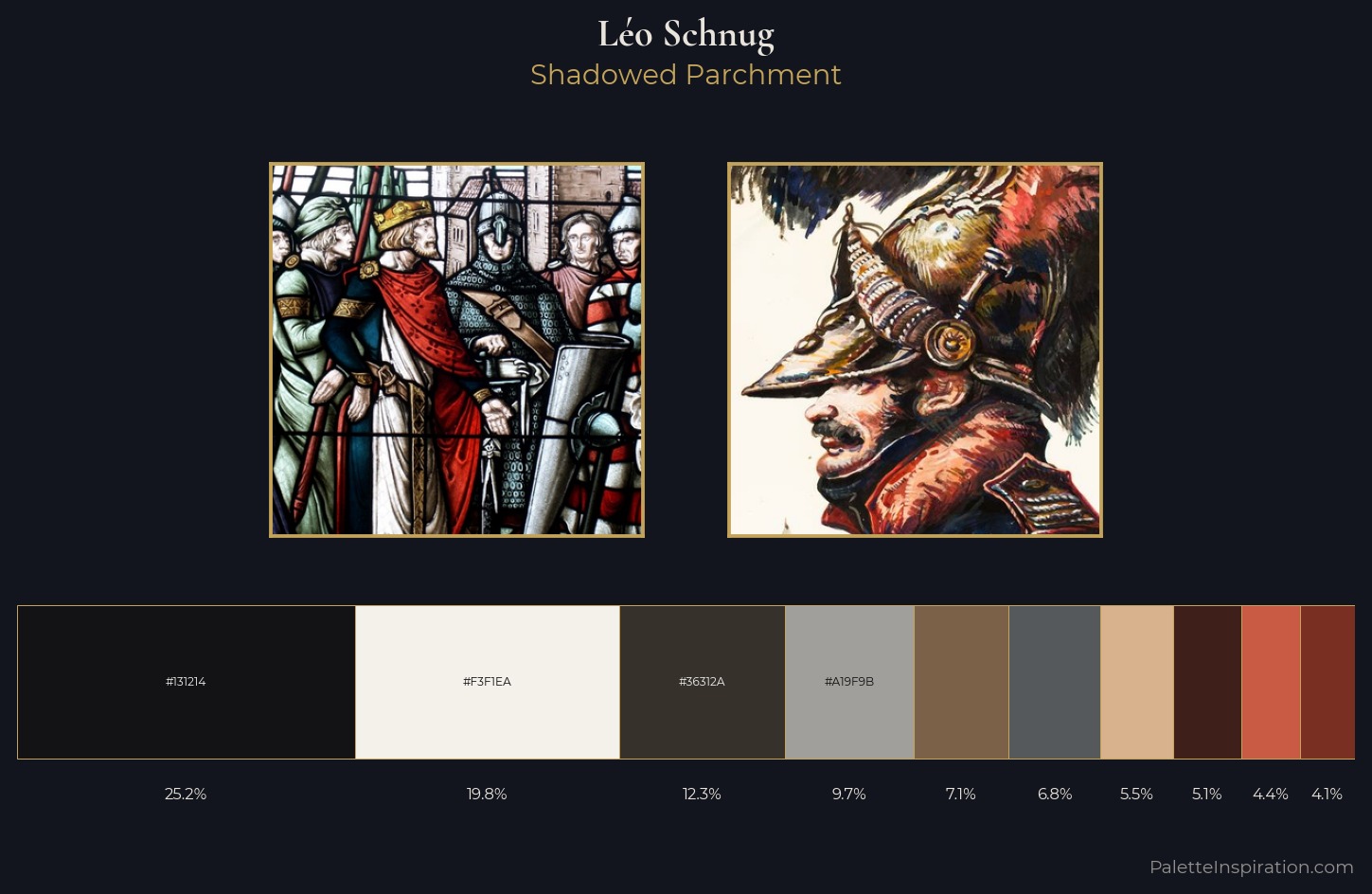 Léo Schnug Palette 5 — Shadowed Parchment