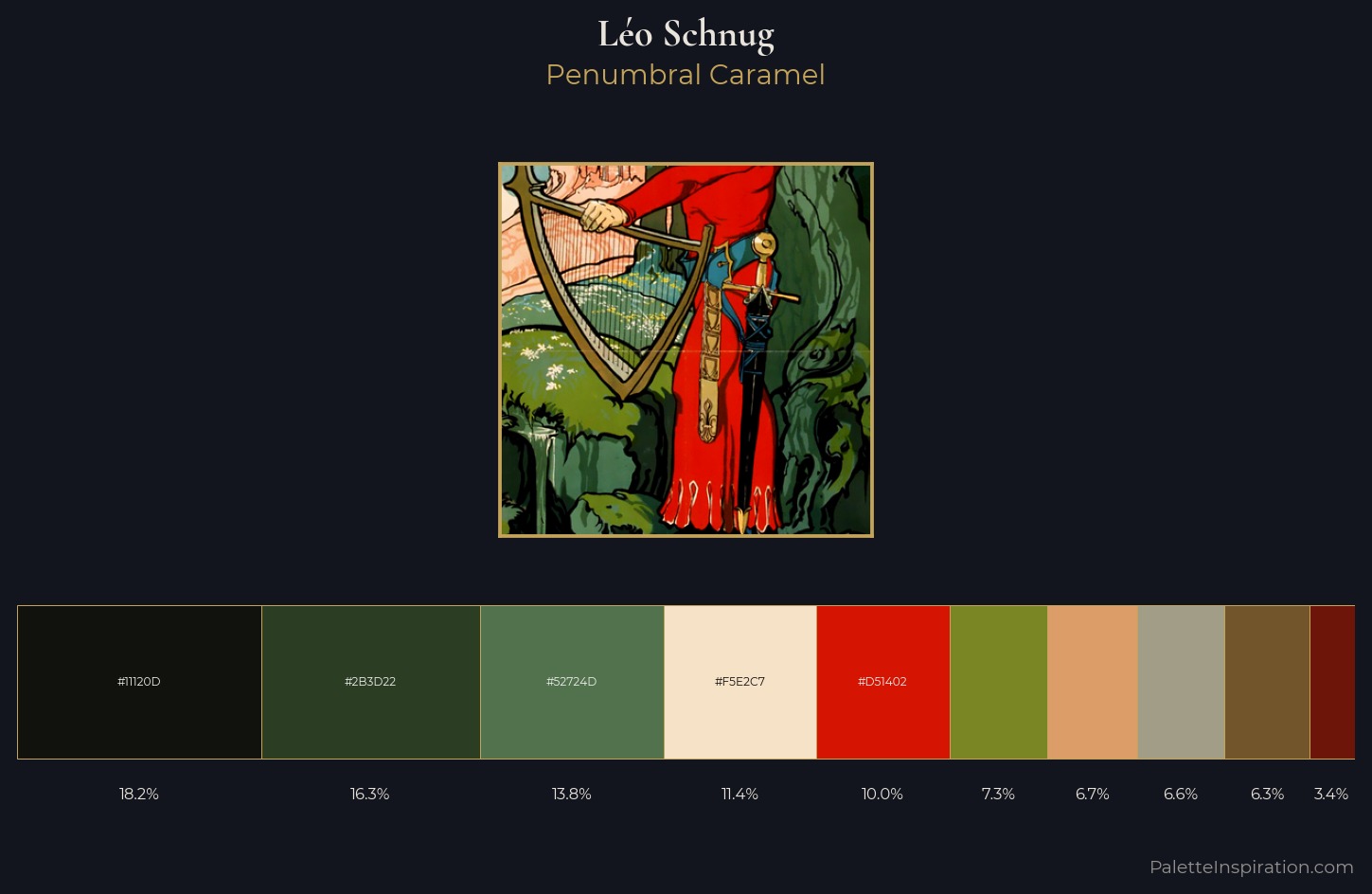 Léo Schnug Palette 6 — Penumbral Caramel