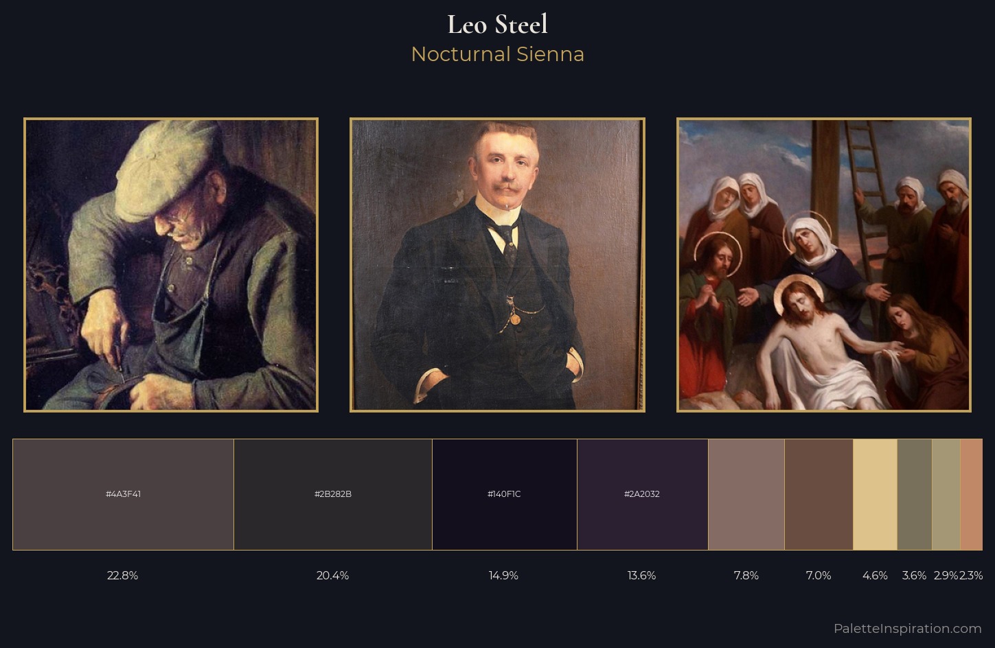 Leo Steel Palette 2 — Nocturnal Sienna