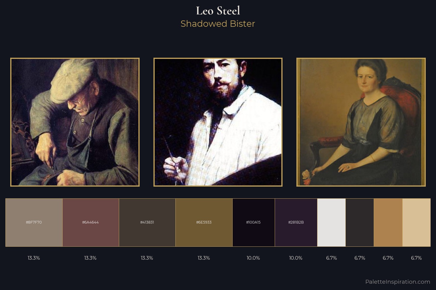 Leo Steel Master Palette — Shadowed Bister