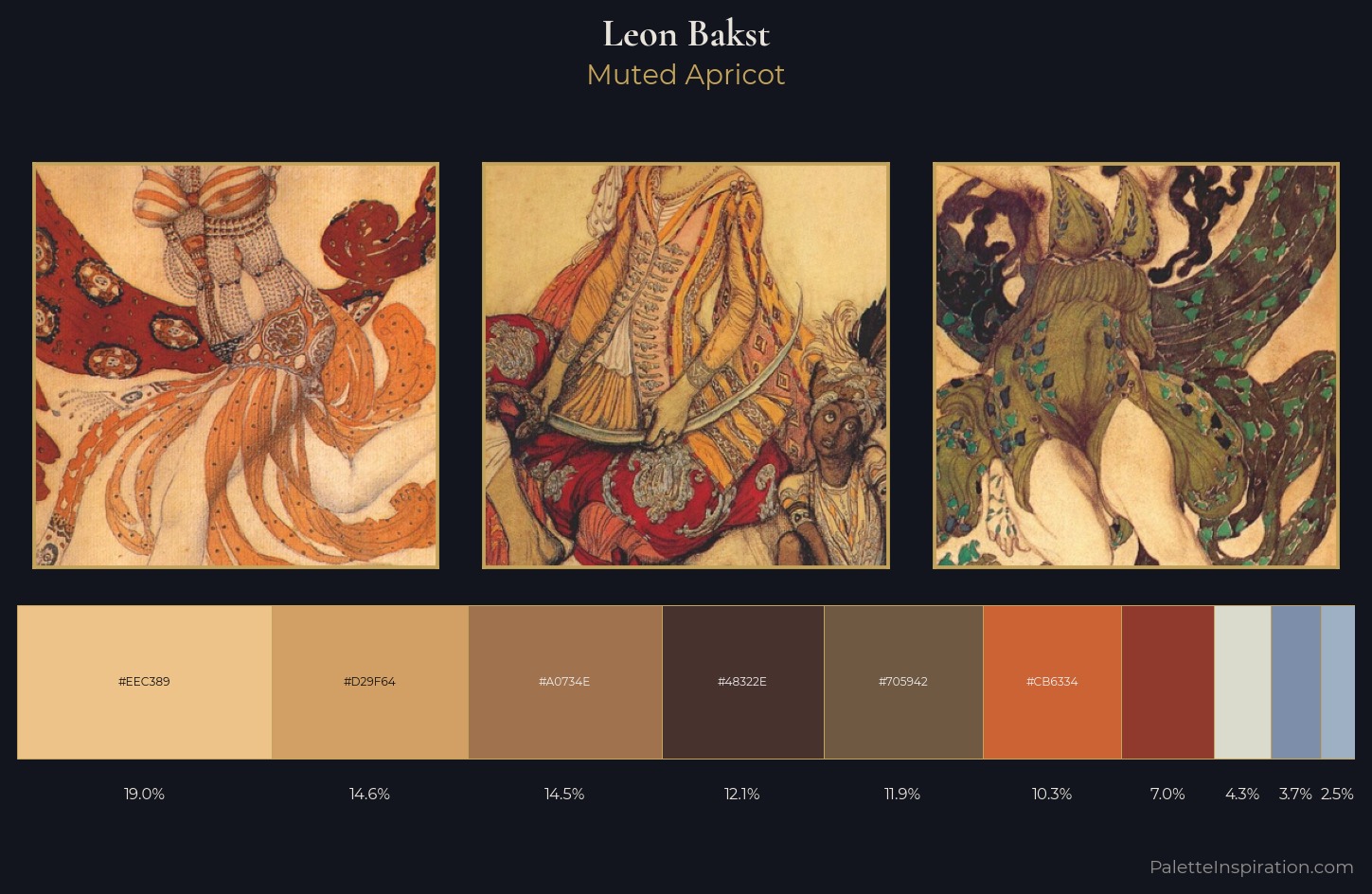 Leon Bakst Palette 5 — Muted Apricot