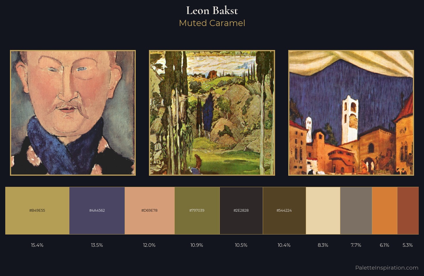 Leon Bakst Palette 8 — Muted Caramel