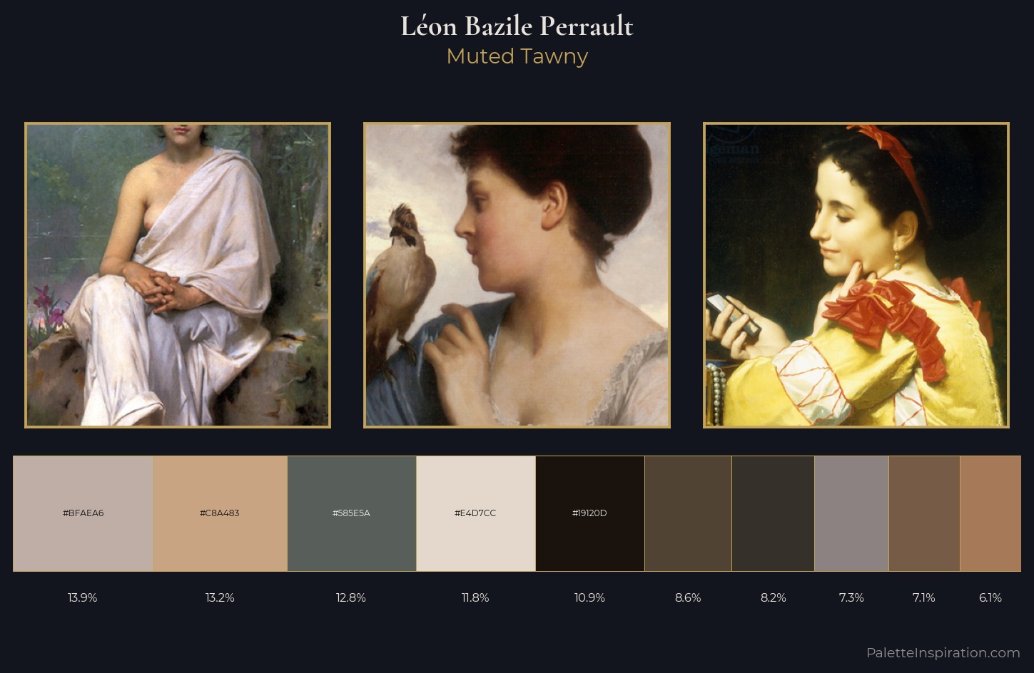 Léon Bazile Perrault Palette 4 — Muted Tawny
