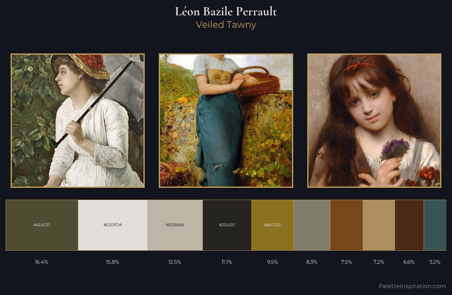 Léon Bazile Perrault Palette 5 — Veiled Tawny