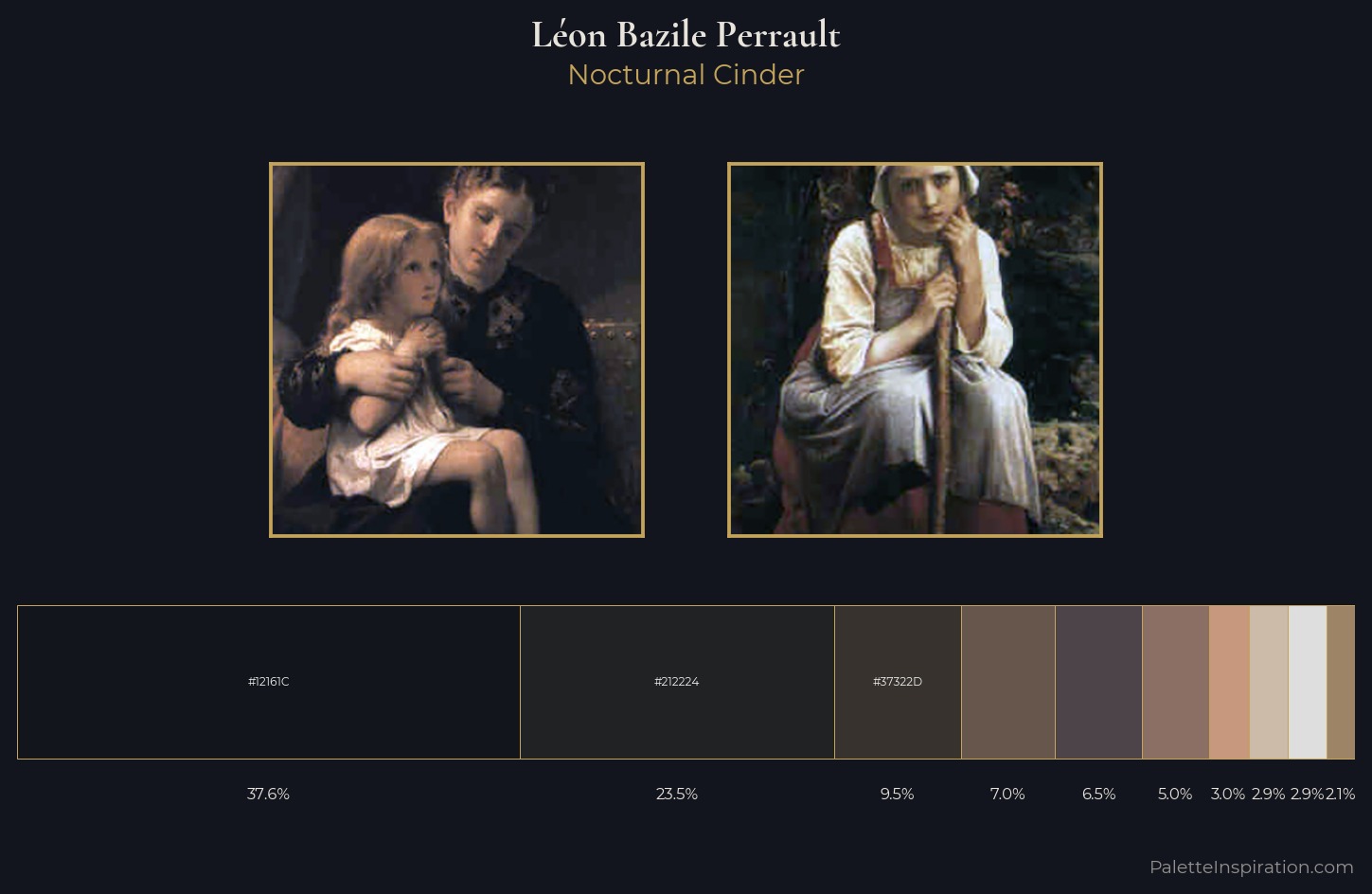 Léon Bazile Perrault Palette 6 — Nocturnal Cinder