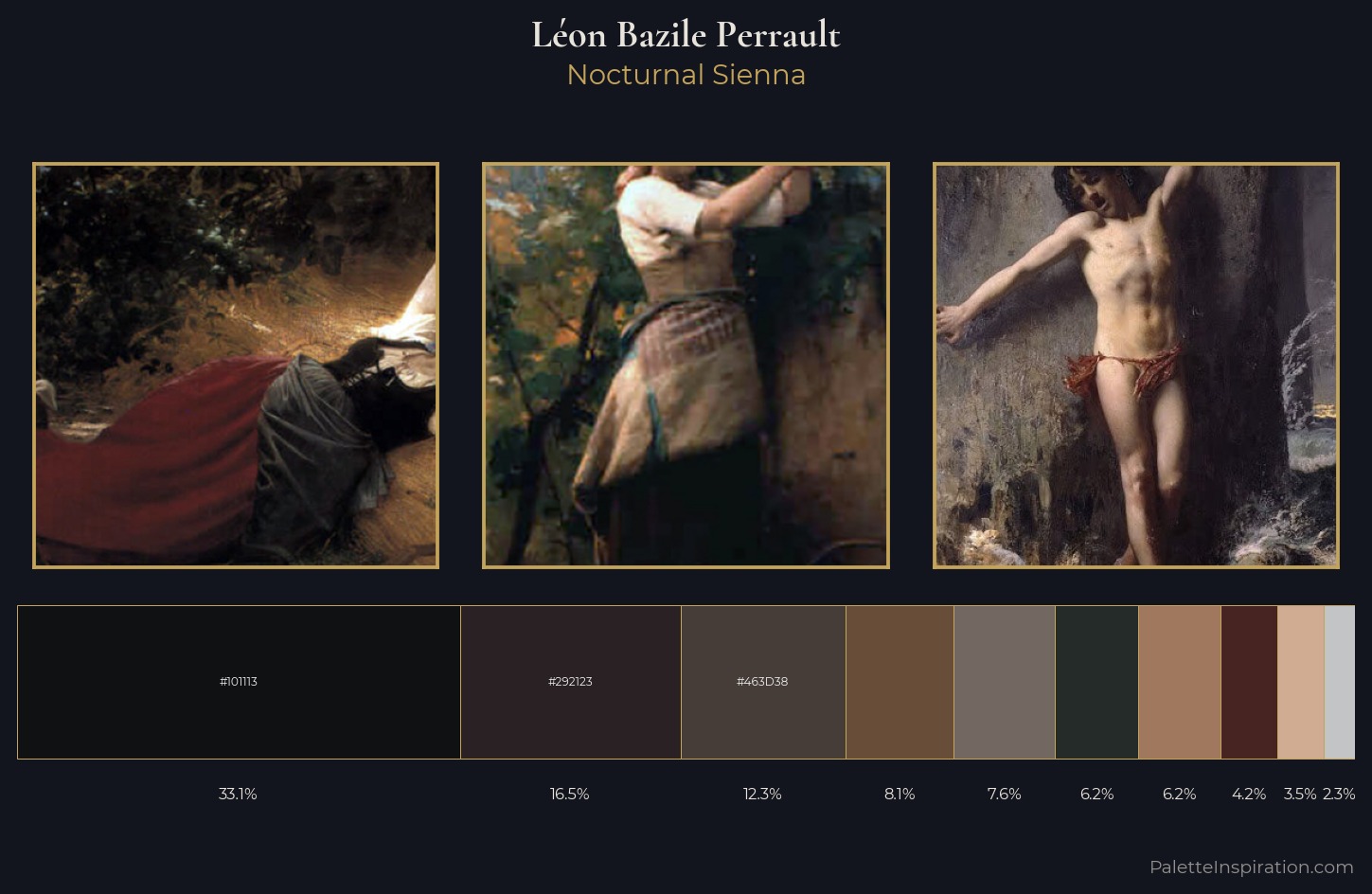 Léon Bazile Perrault Palette 9 — Nocturnal Sienna