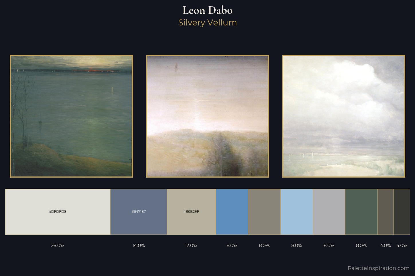 Leon Dabo Master Palette — Silvery Vellum