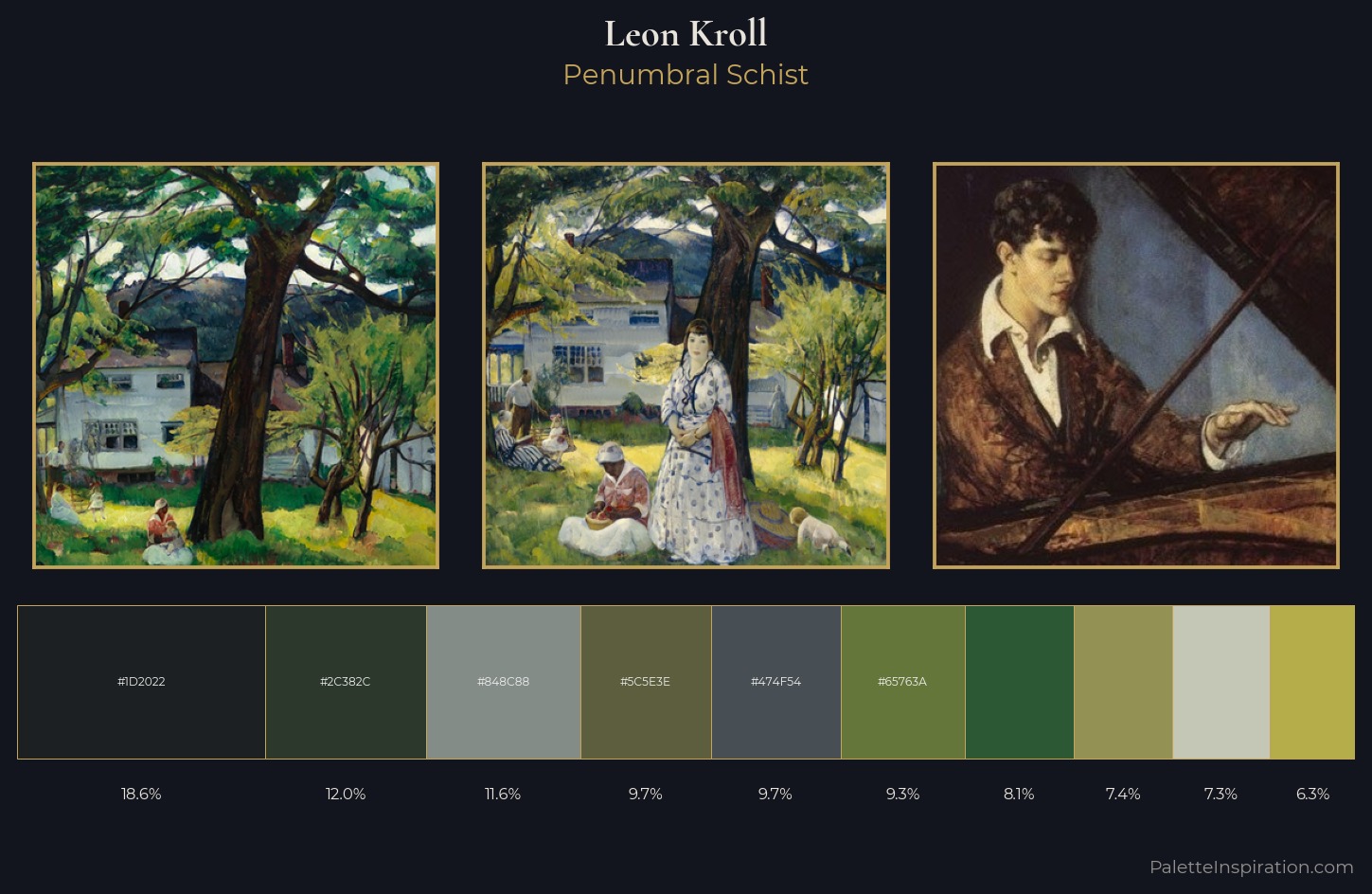 Leon Kroll Palette 3 — Penumbral Schist