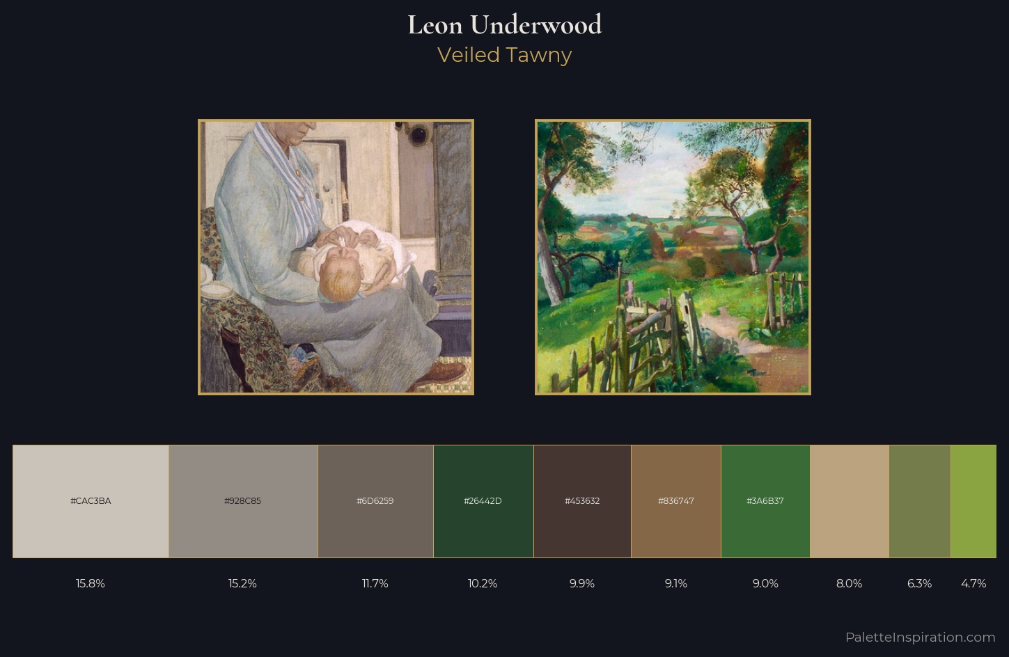 Leon Underwood Palette 1 — Veiled Tawny