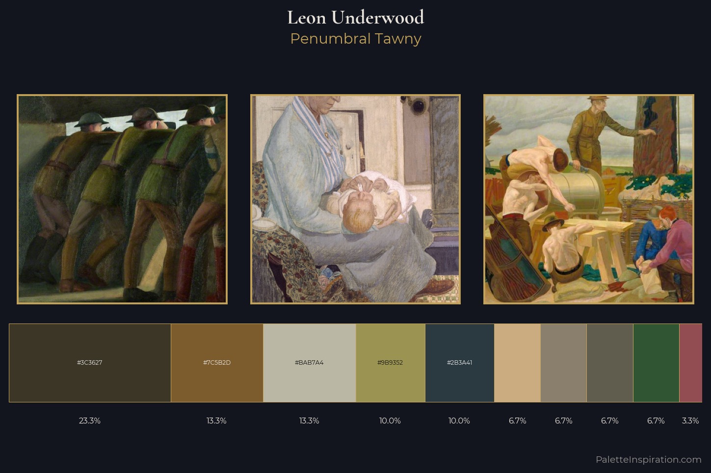 Leon Underwood Master Palette — Penumbral Tawny
