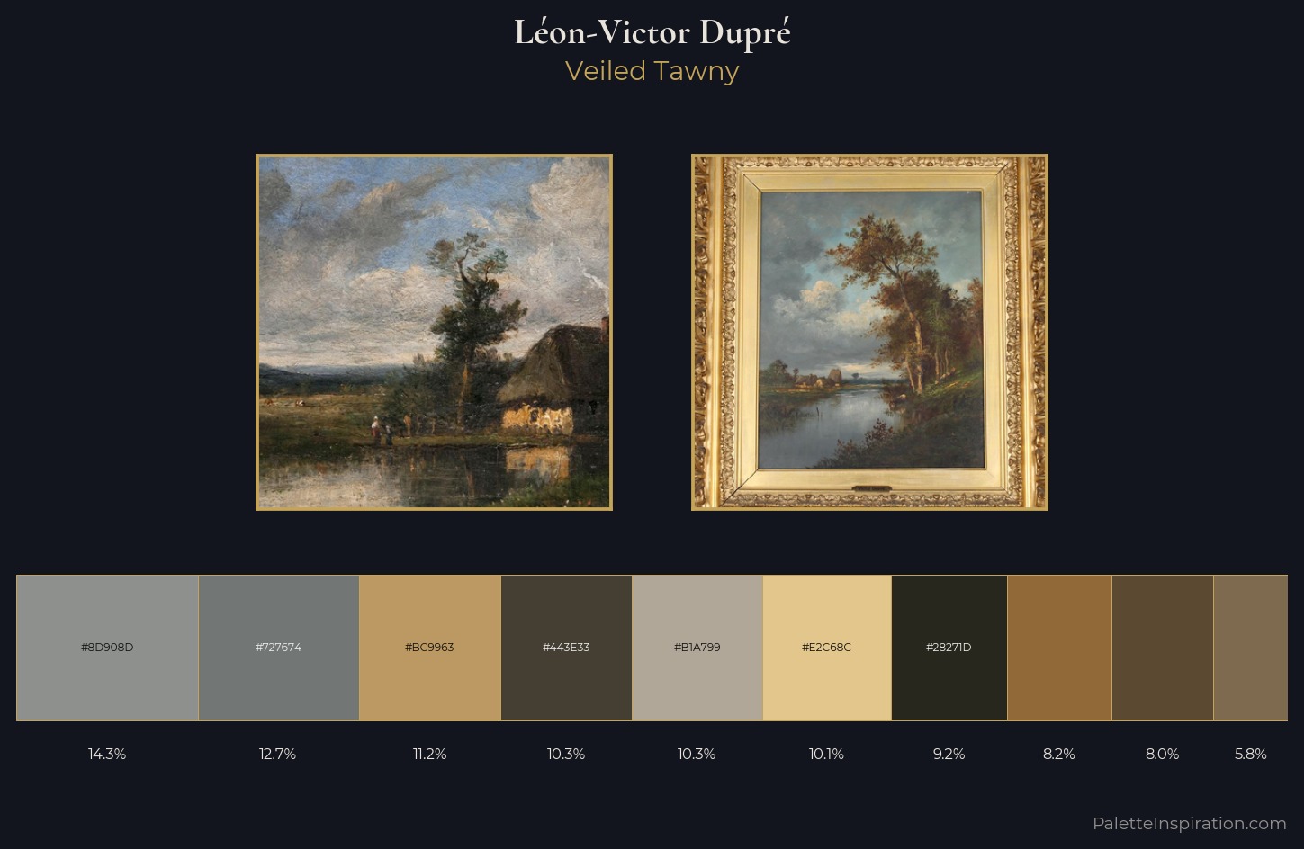 Léon-Victor Dupré Palette 3 — Veiled Tawny