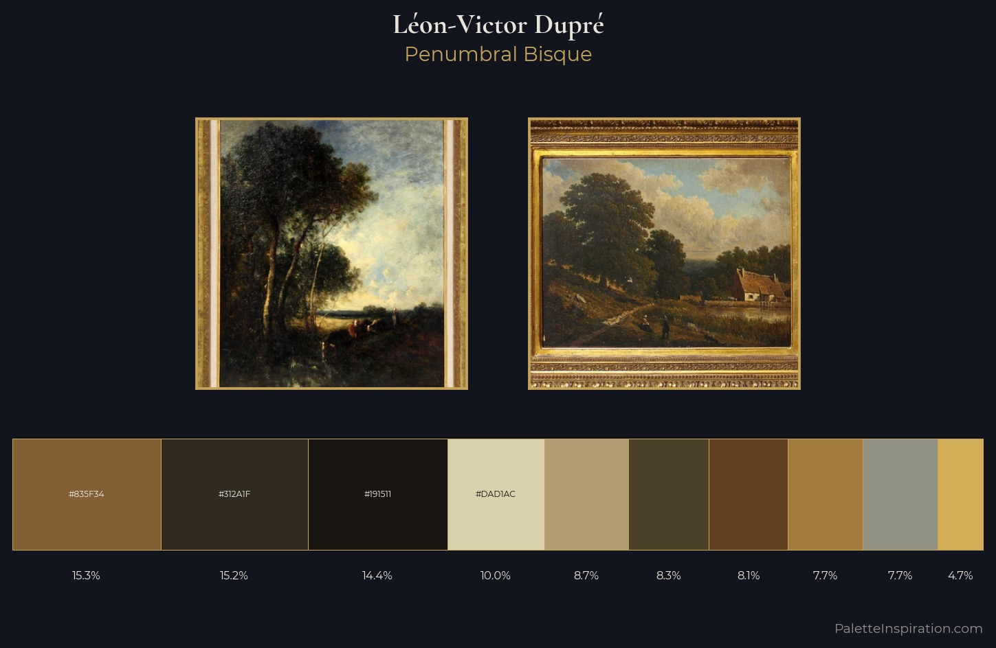 Léon-Victor Dupré Palette 4 — Penumbral Bisque