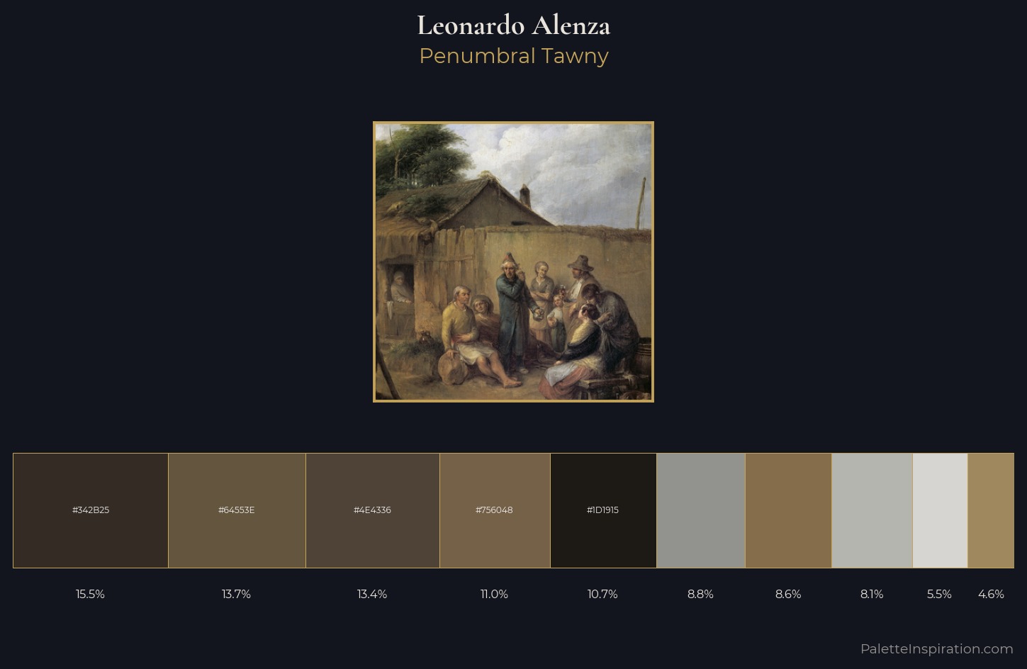 Leonardo Alenza Palette 1 — Penumbral Tawny