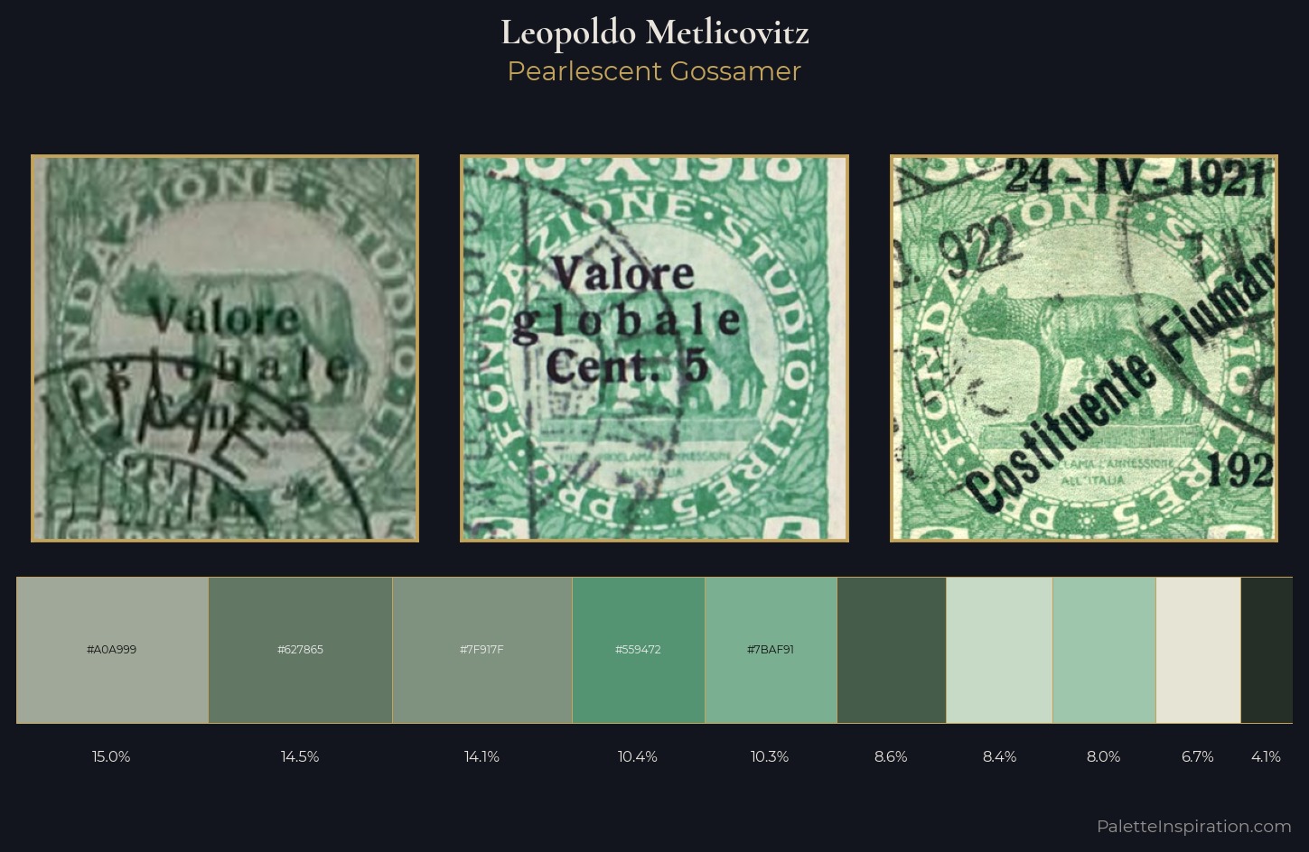 Leopoldo Metlicovitz Palette 2 — Pearlescent Gossamer