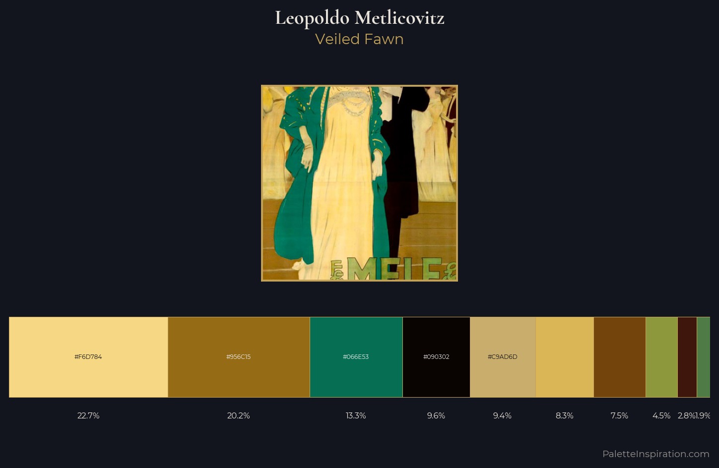 Leopoldo Metlicovitz Palette 5 — Veiled Fawn