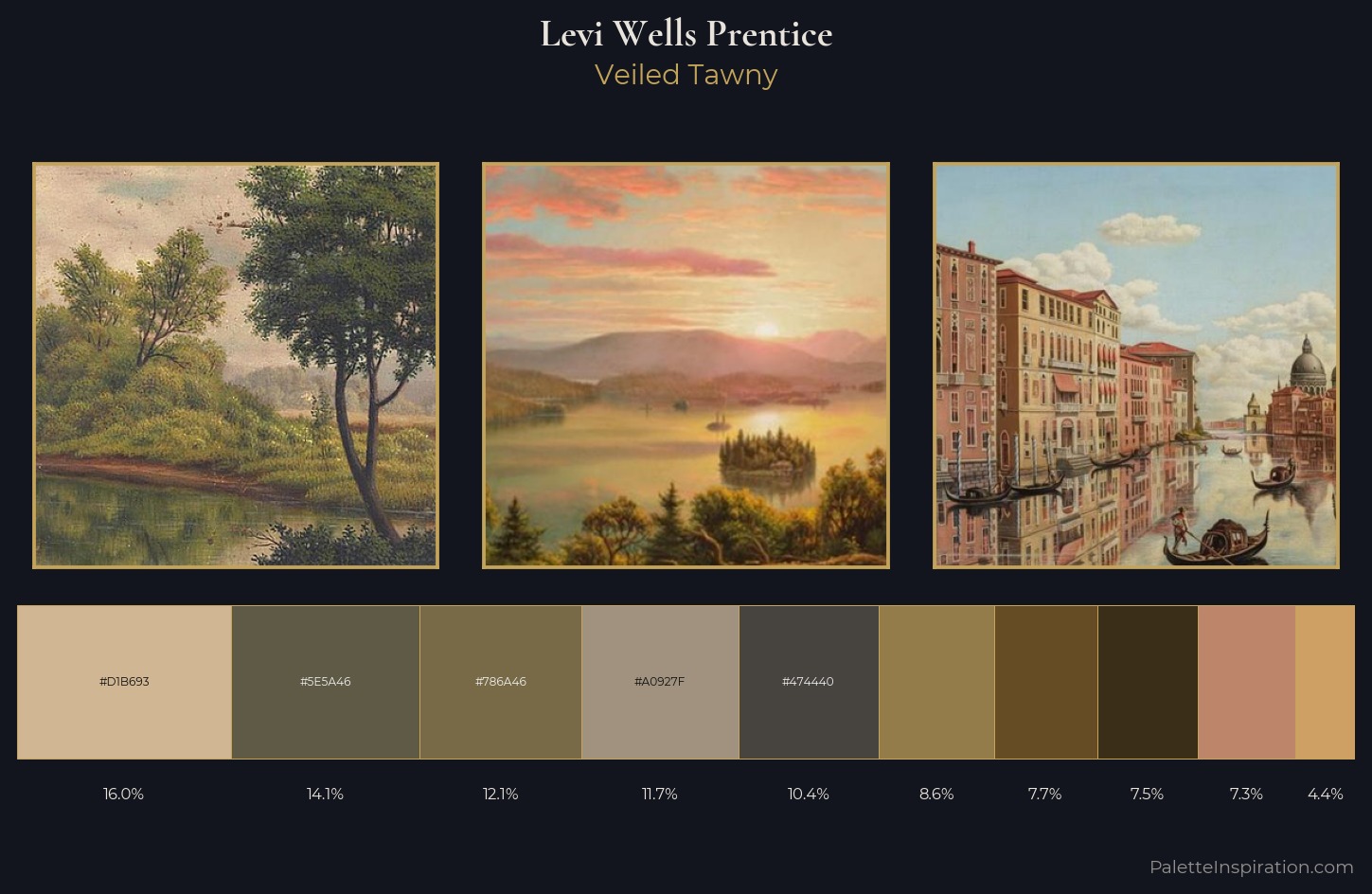 Levi Wells Prentice Palette 2 — Veiled Tawny