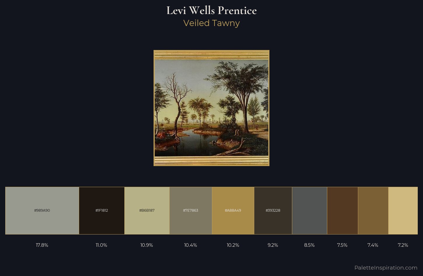 Levi Wells Prentice Palette 3 — Veiled Tawny