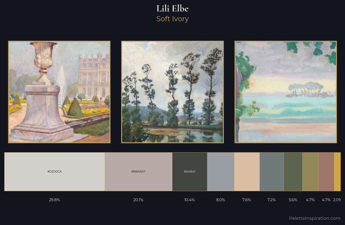 Lili Elbe Palette 1 — Soft Ivory