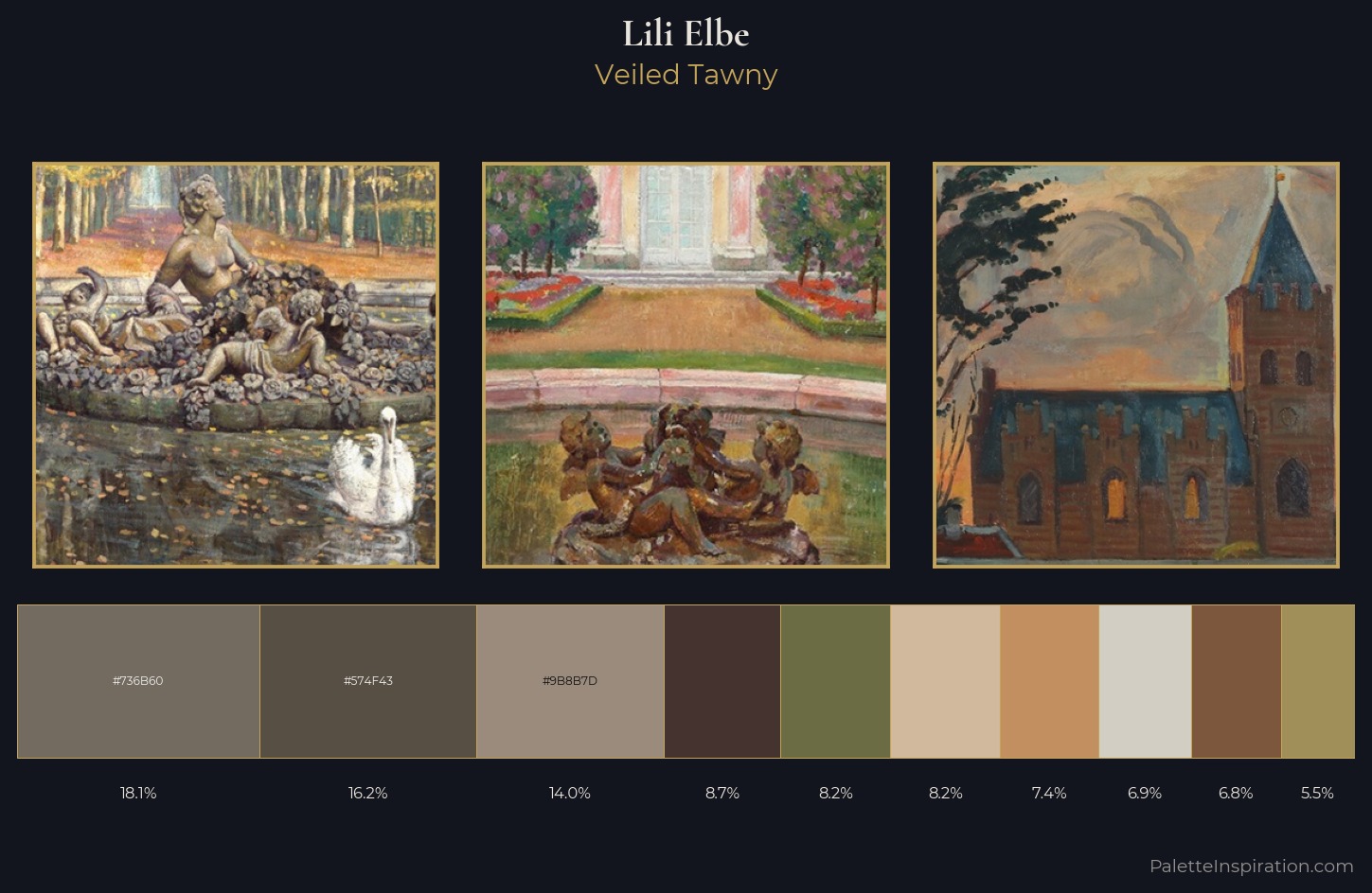 Lili Elbe Palette 3 — Veiled Tawny