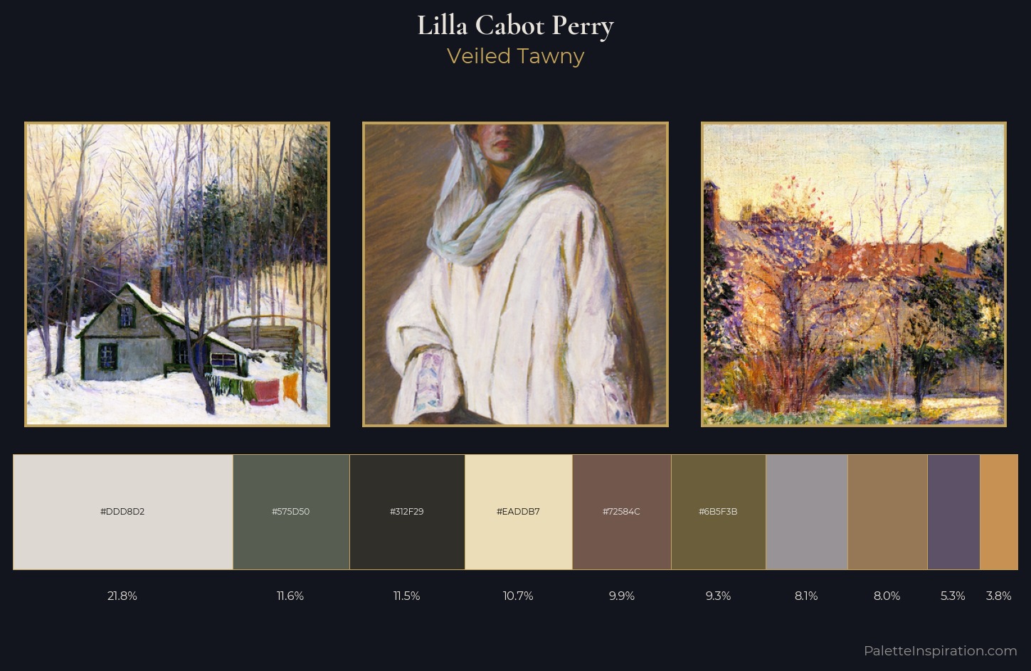 Lilla Cabot Perry Palette 4 — Veiled Tawny