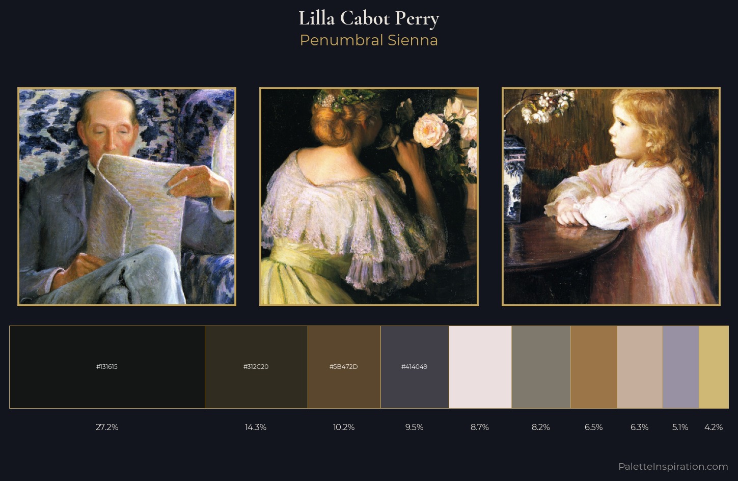 Lilla Cabot Perry Palette 8 — Penumbral Sienna