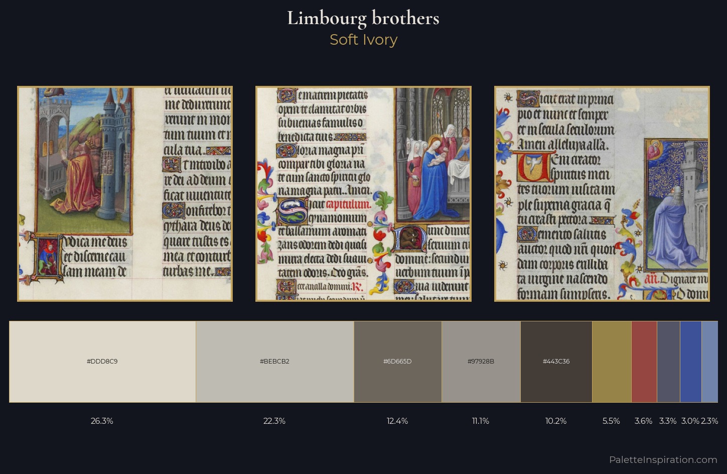 Limbourg brothers Palette 4 — Soft Ivory