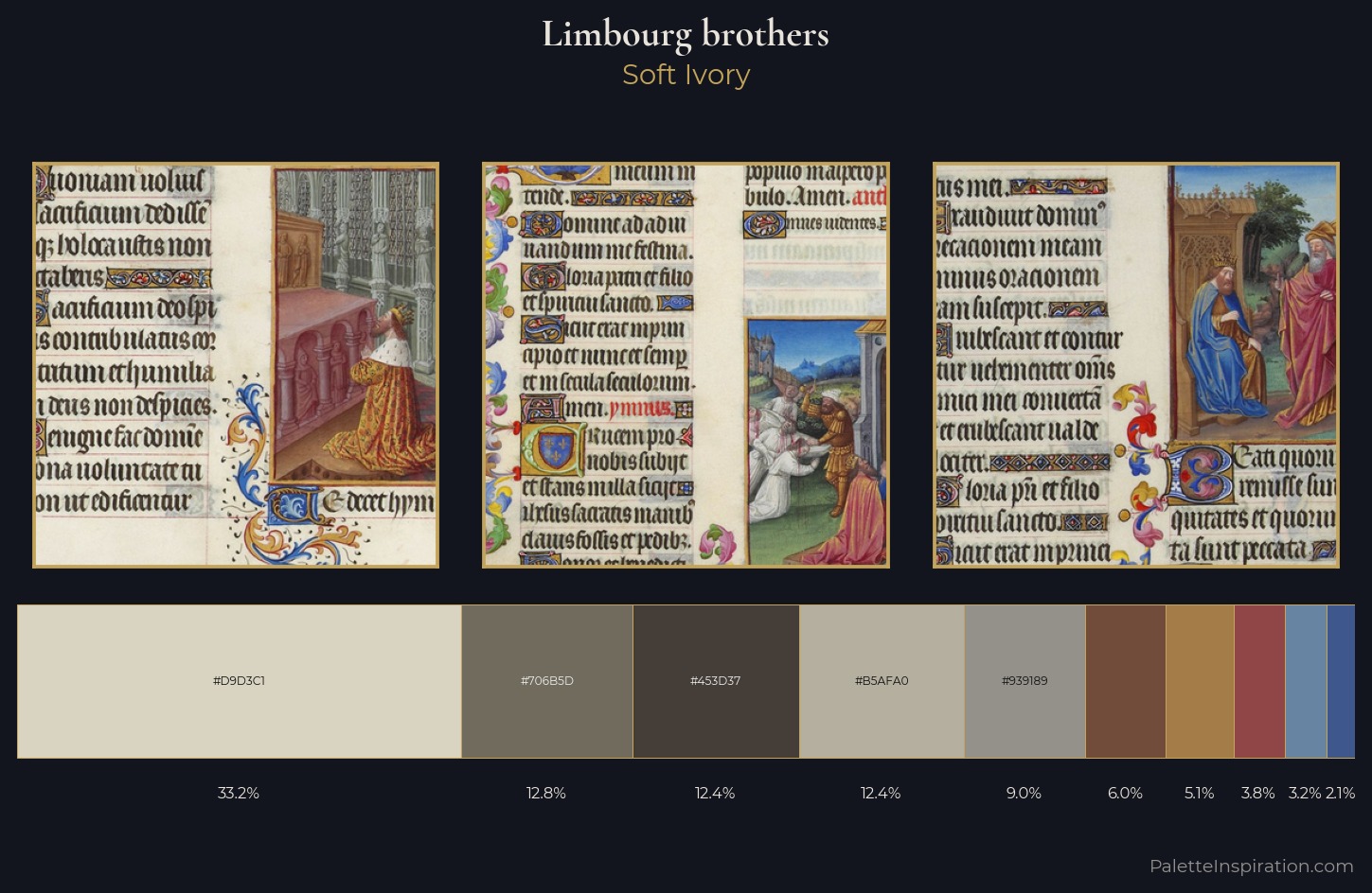 Limbourg brothers Palette 5 — Soft Ivory