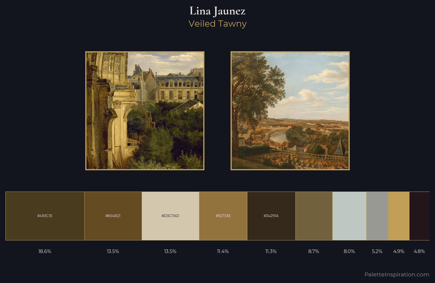 Lina Jaunez Palette 1 — Veiled Tawny