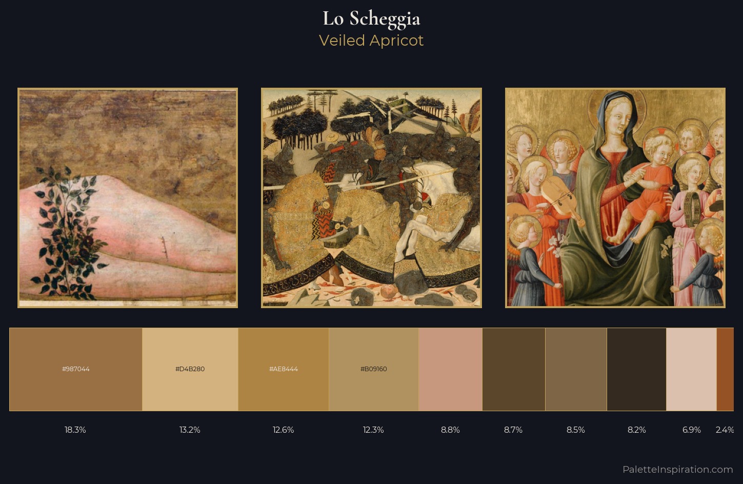 Lo Scheggia Palette 1 — Veiled Apricot