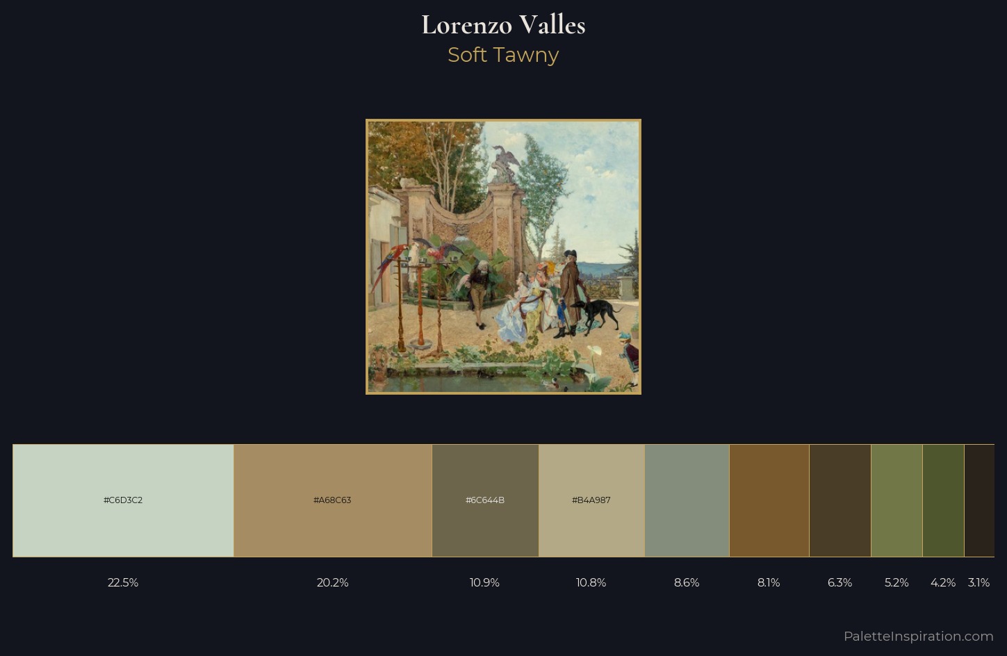 Lorenzo Valles Palette 1 — Soft Tawny
