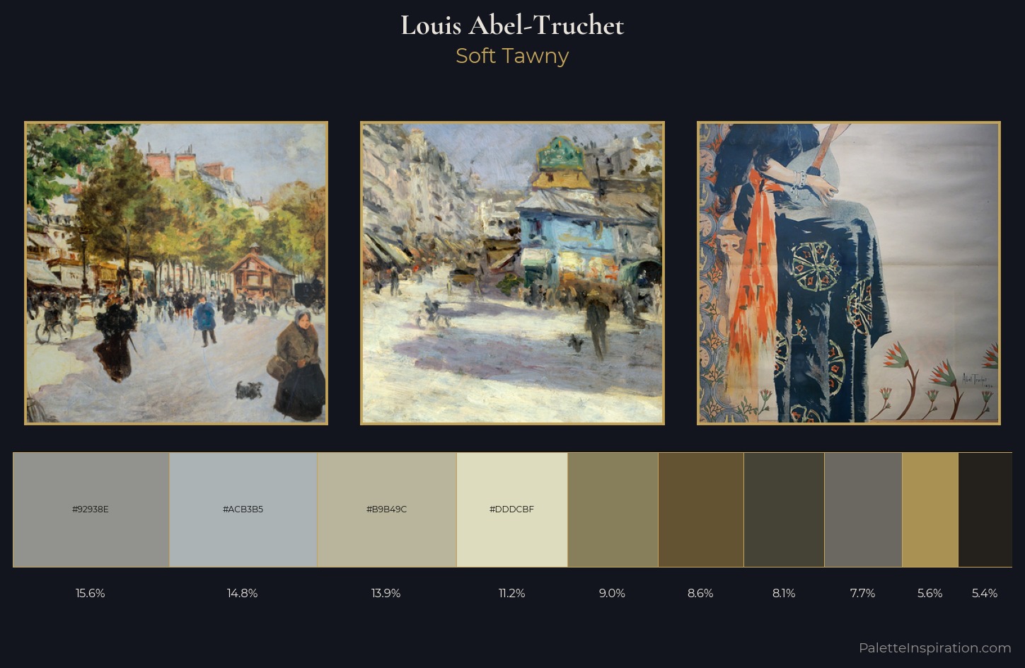Louis Abel-Truchet Palette 1 — Soft Tawny
