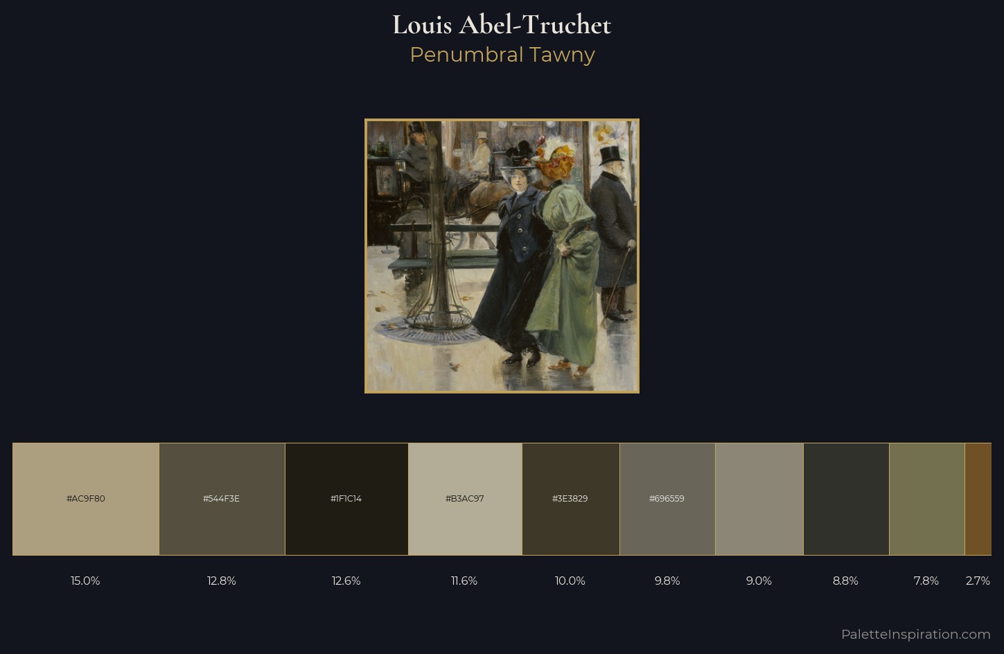 Louis Abel-Truchet Palette 6 — Penumbral Tawny
