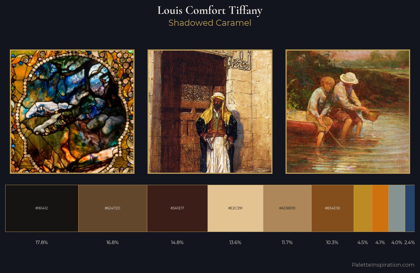 Louis Comfort Tiffany Palette 11 — Shadowed Caramel