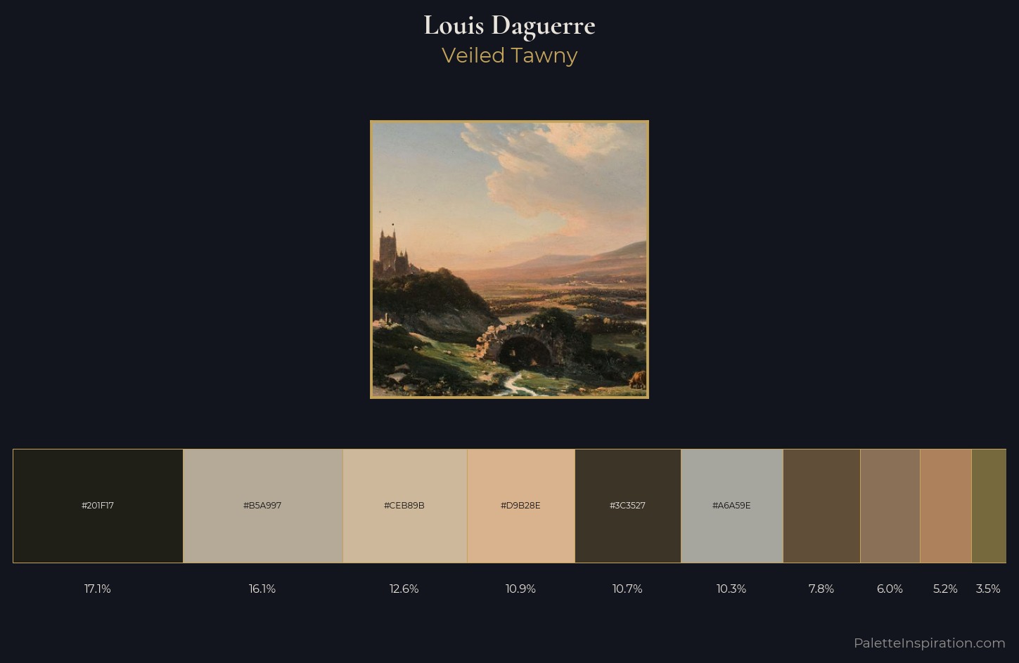 Louis Daguerre Palette 1 — Veiled Tawny