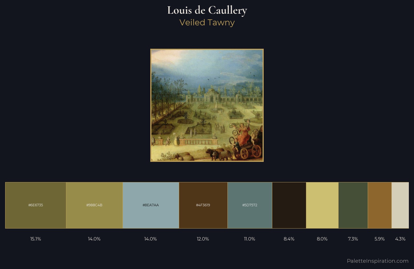 Louis de Caullery Palette 1 — Veiled Tawny