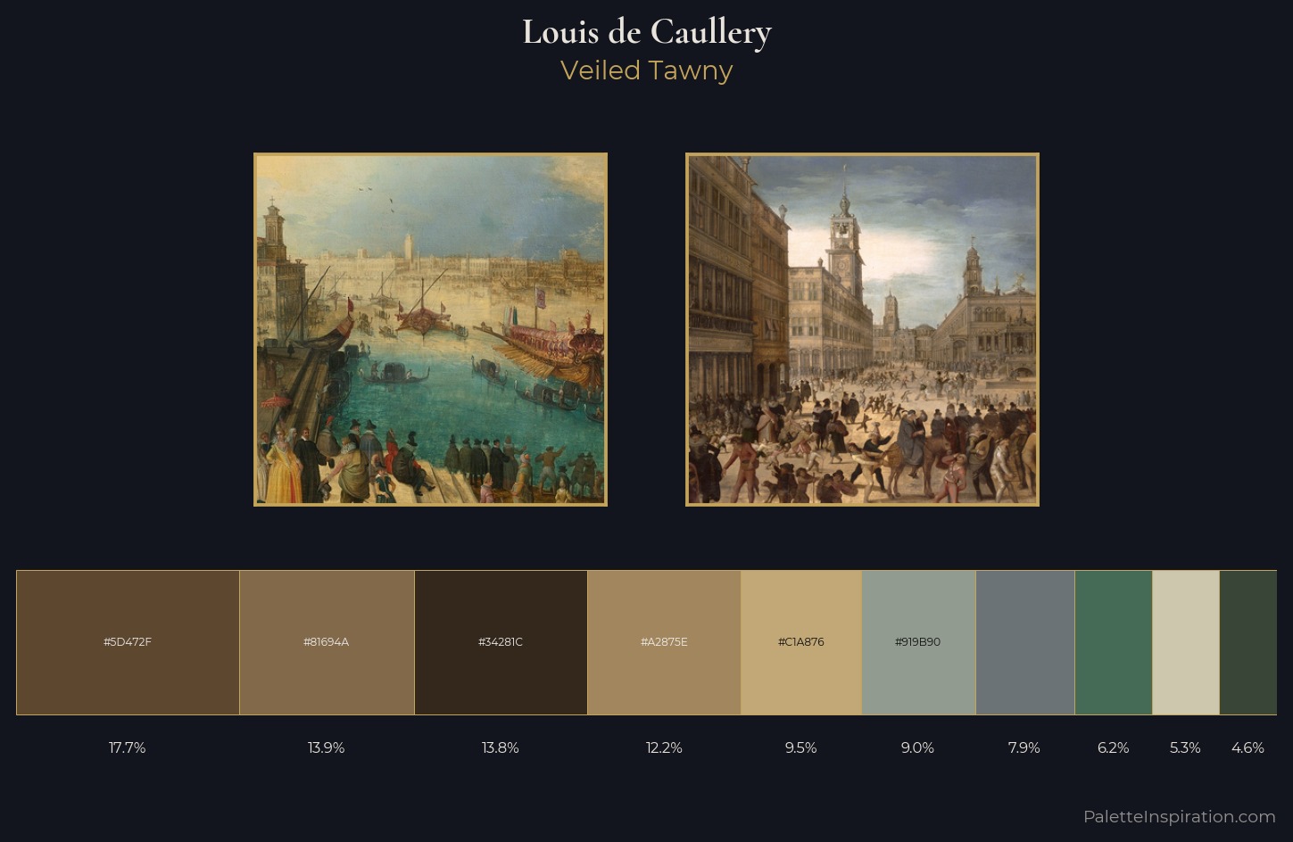 Louis de Caullery Palette 2 — Veiled Tawny