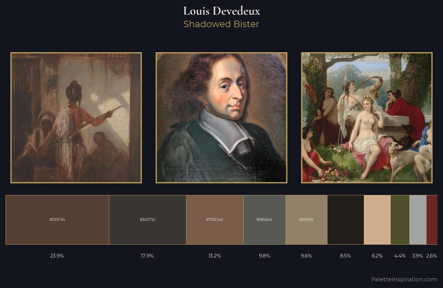 Louis Devedeux Palette 5 — Shadowed Bister