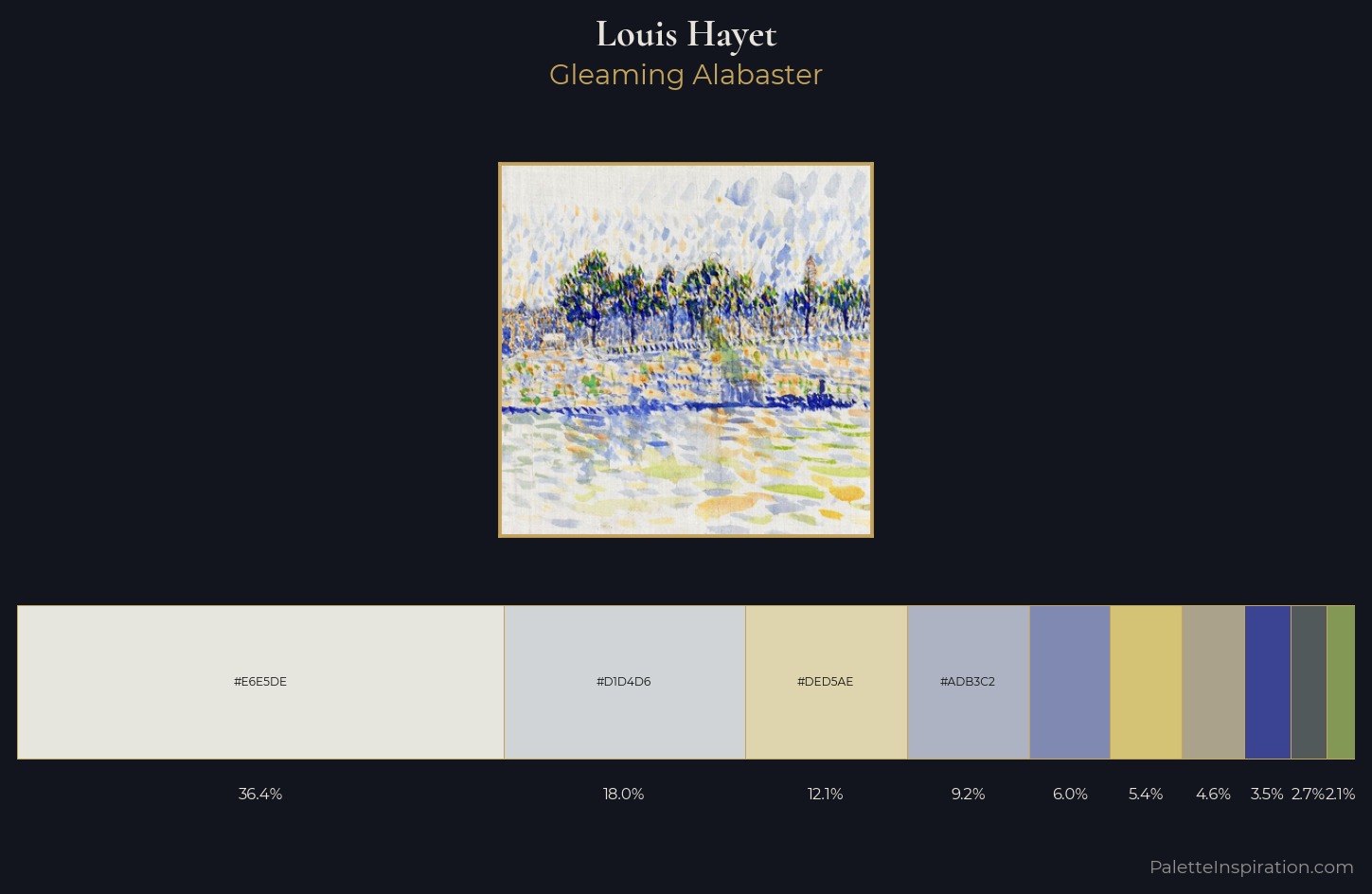 Louis Hayet Palette 1 — Gleaming Alabaster
