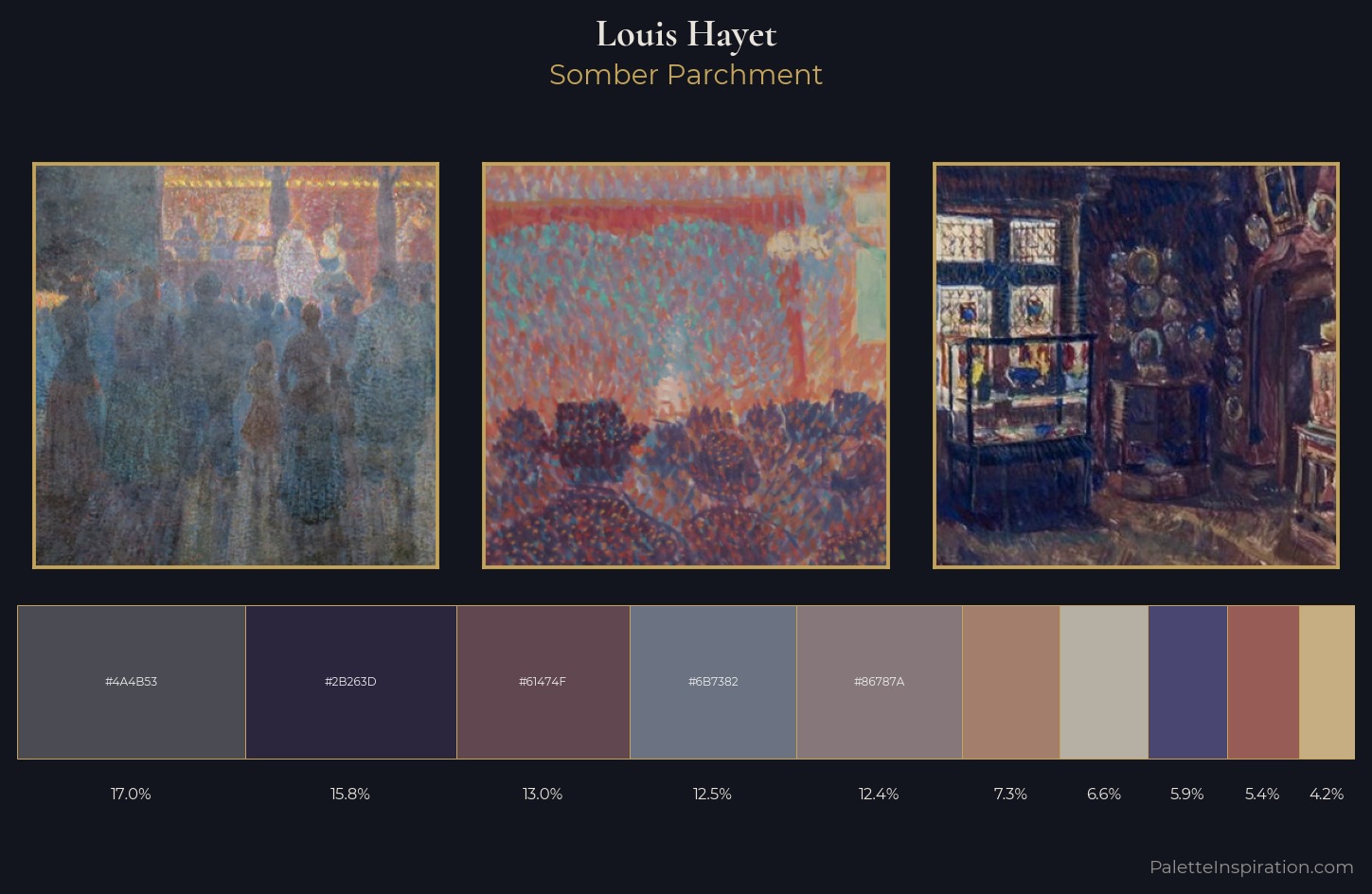 Louis Hayet Palette 6 — Somber Parchment