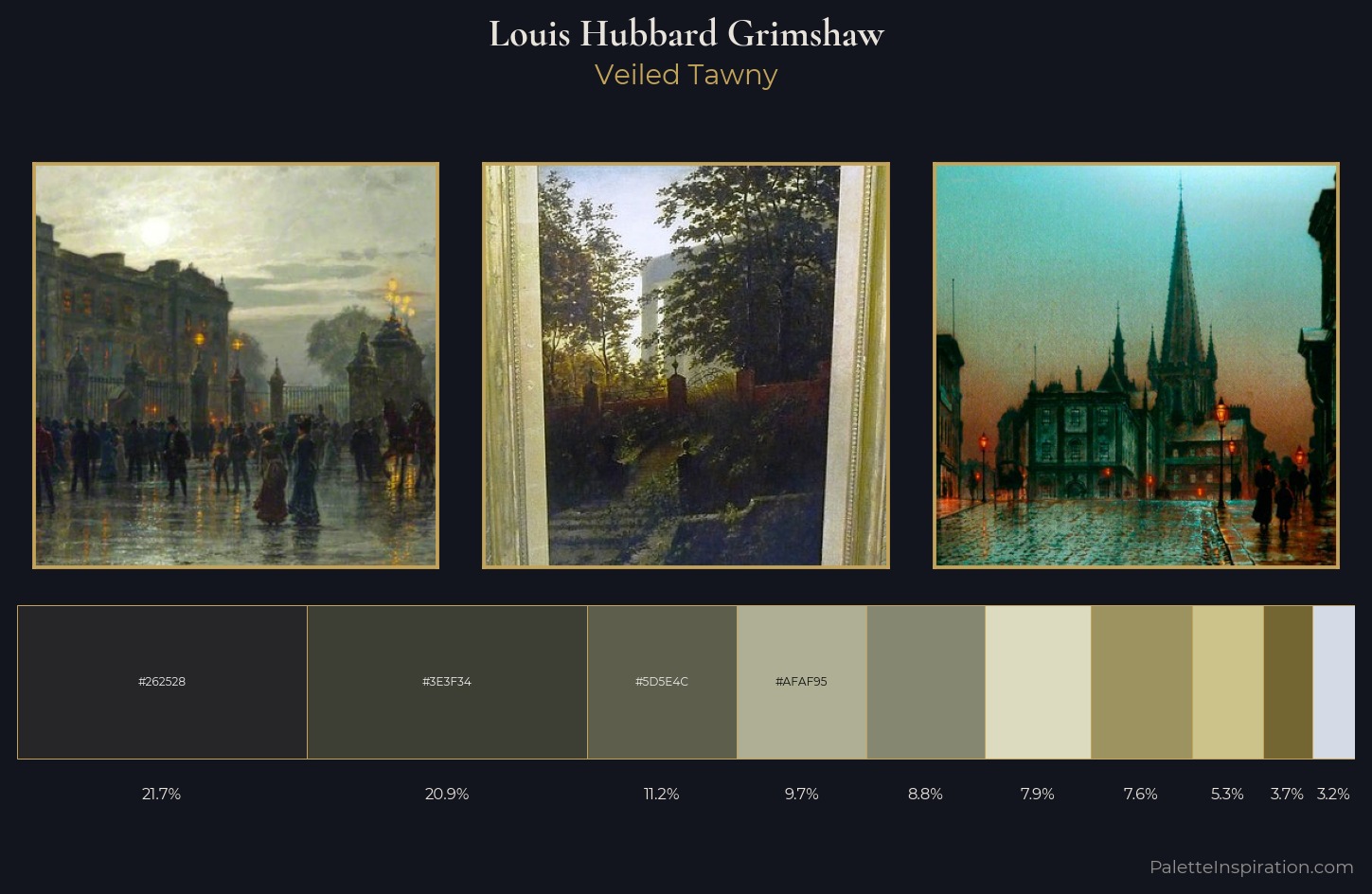 Louis Hubbard Grimshaw Palette 1 — Veiled Tawny