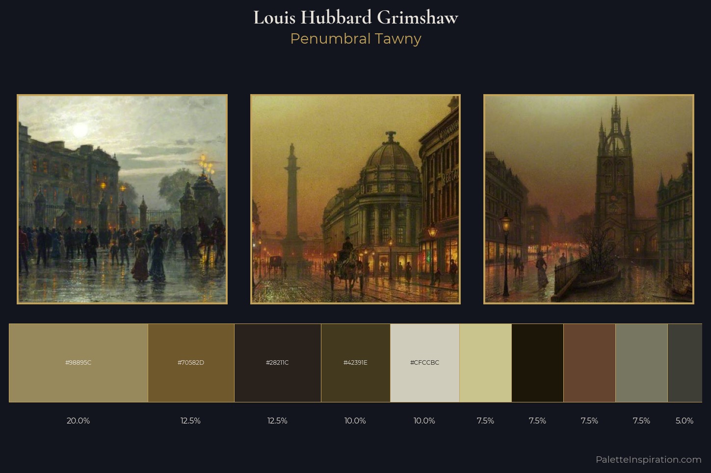 Louis Hubbard Grimshaw Master Palette — Penumbral Tawny